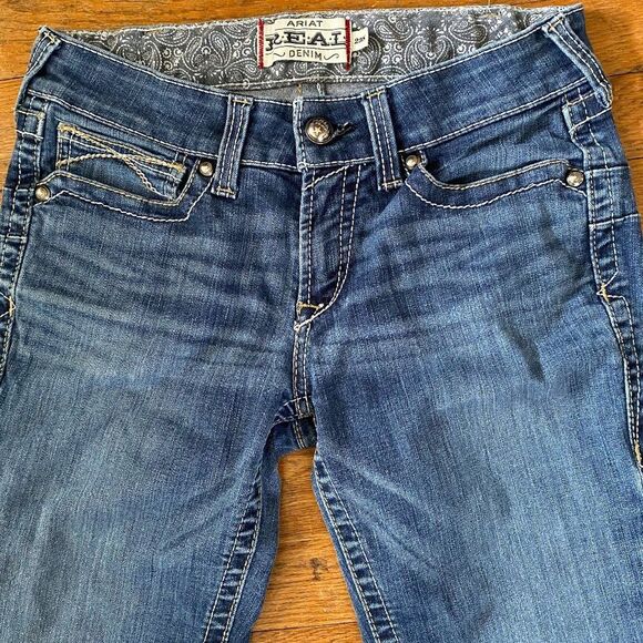 Ariat Real Denim Mid Rise Stretch Bootcut Womens Size 29S - Picture 4 of 11